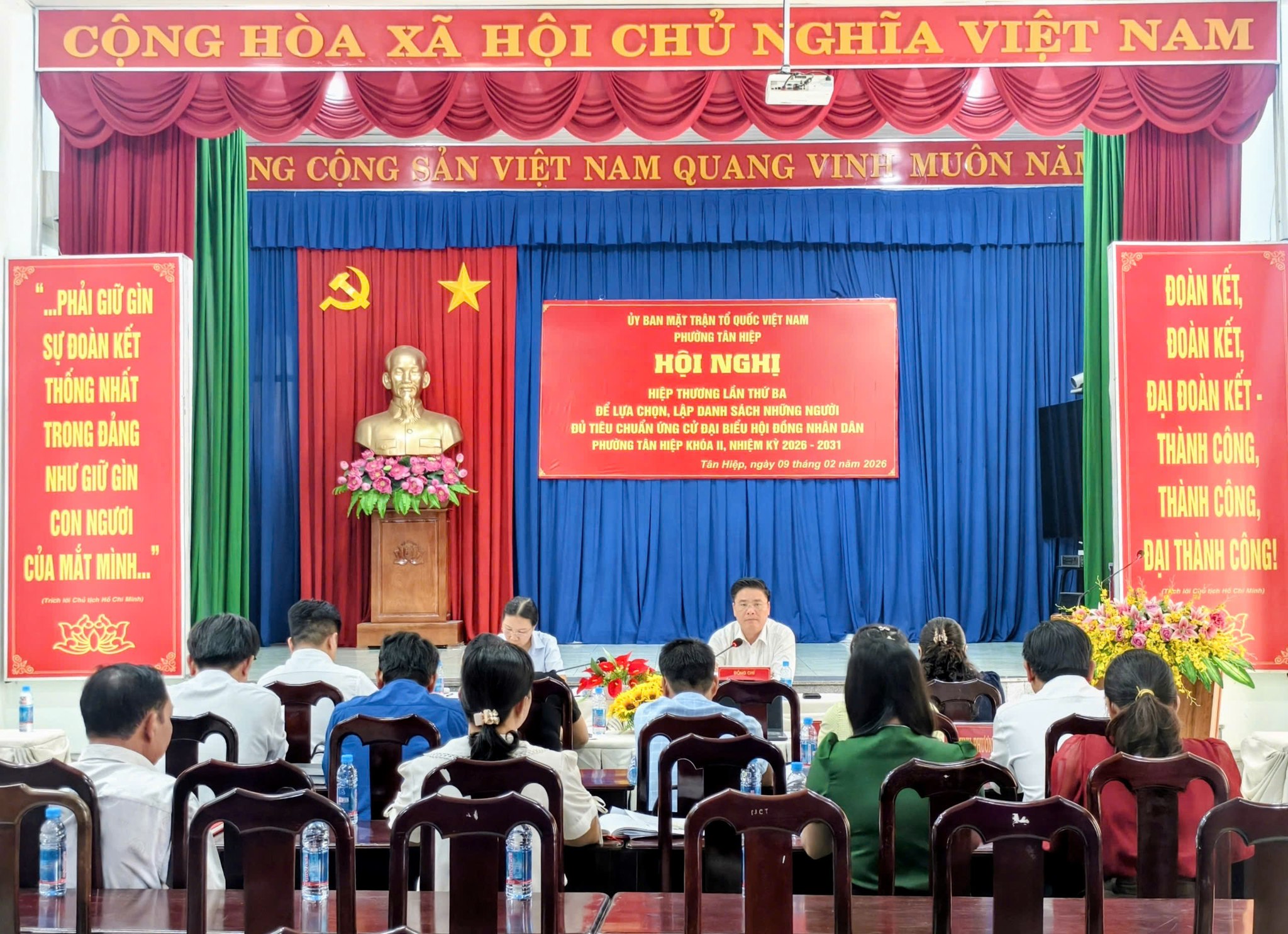 HỘI NGHỊ HIỆP THƯƠNG LẦN THỨ BA BẦU CỬ ĐẠI BIỂU HĐND PHƯỜNG TÂN HIỆP KHÓA II, NHIỆM KỲ 2026–2031